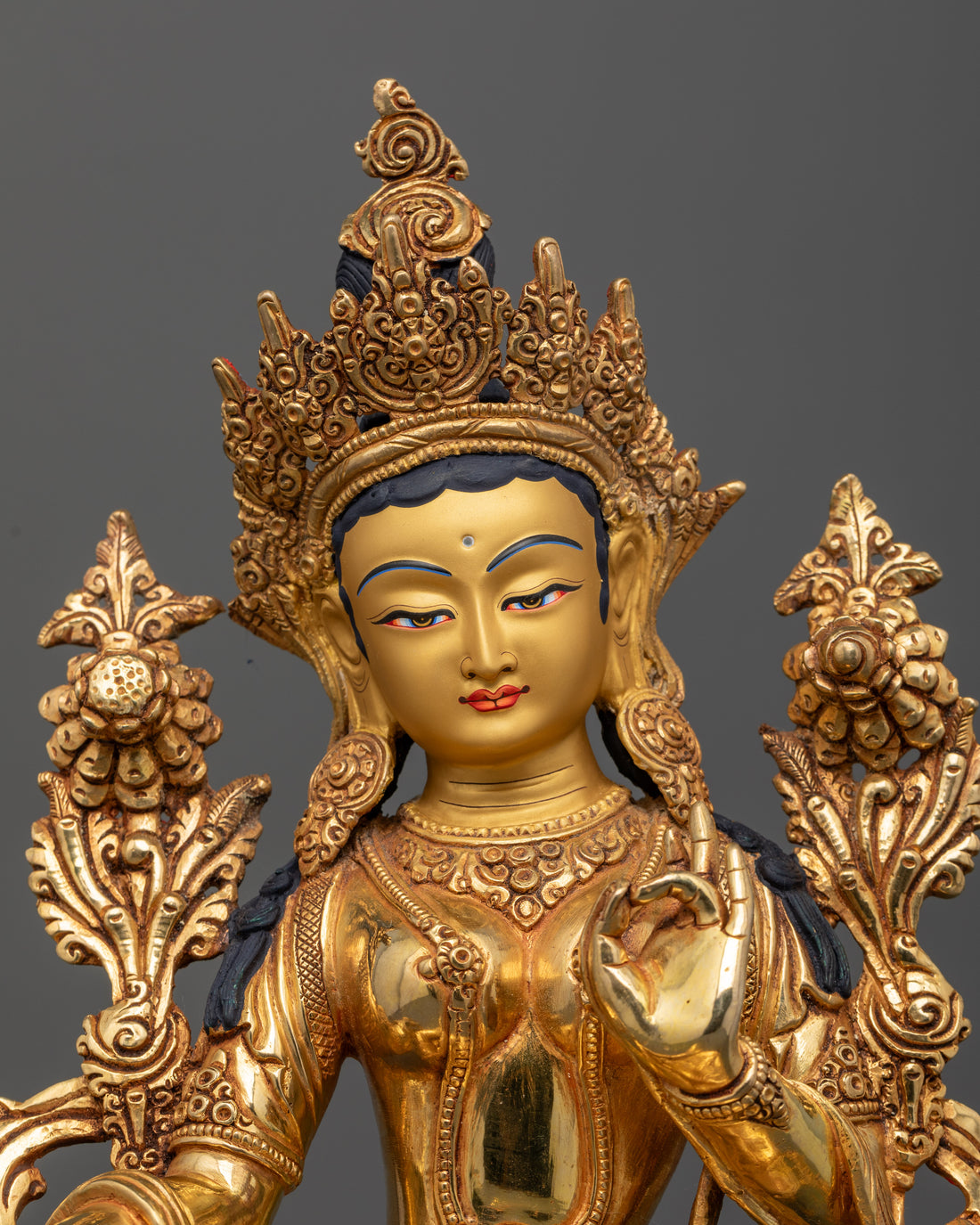 Authentic & Elegant Goddess Tara Statue: Majestic Work of Art