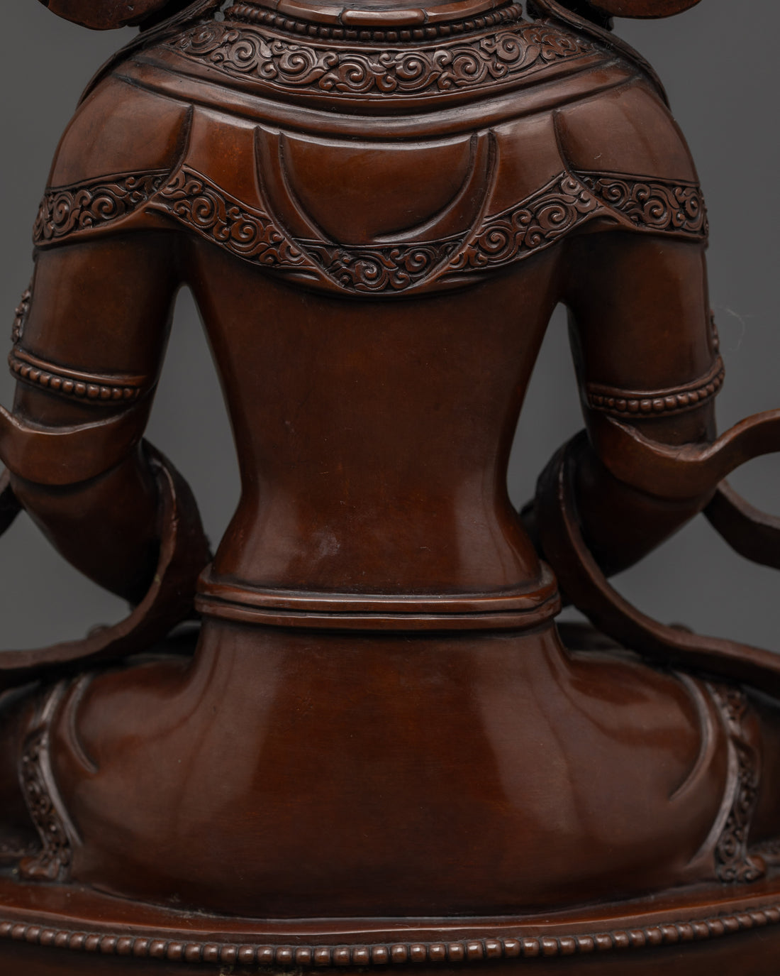 Oxidized Amitayus Statue: Buddha of Infinite Life