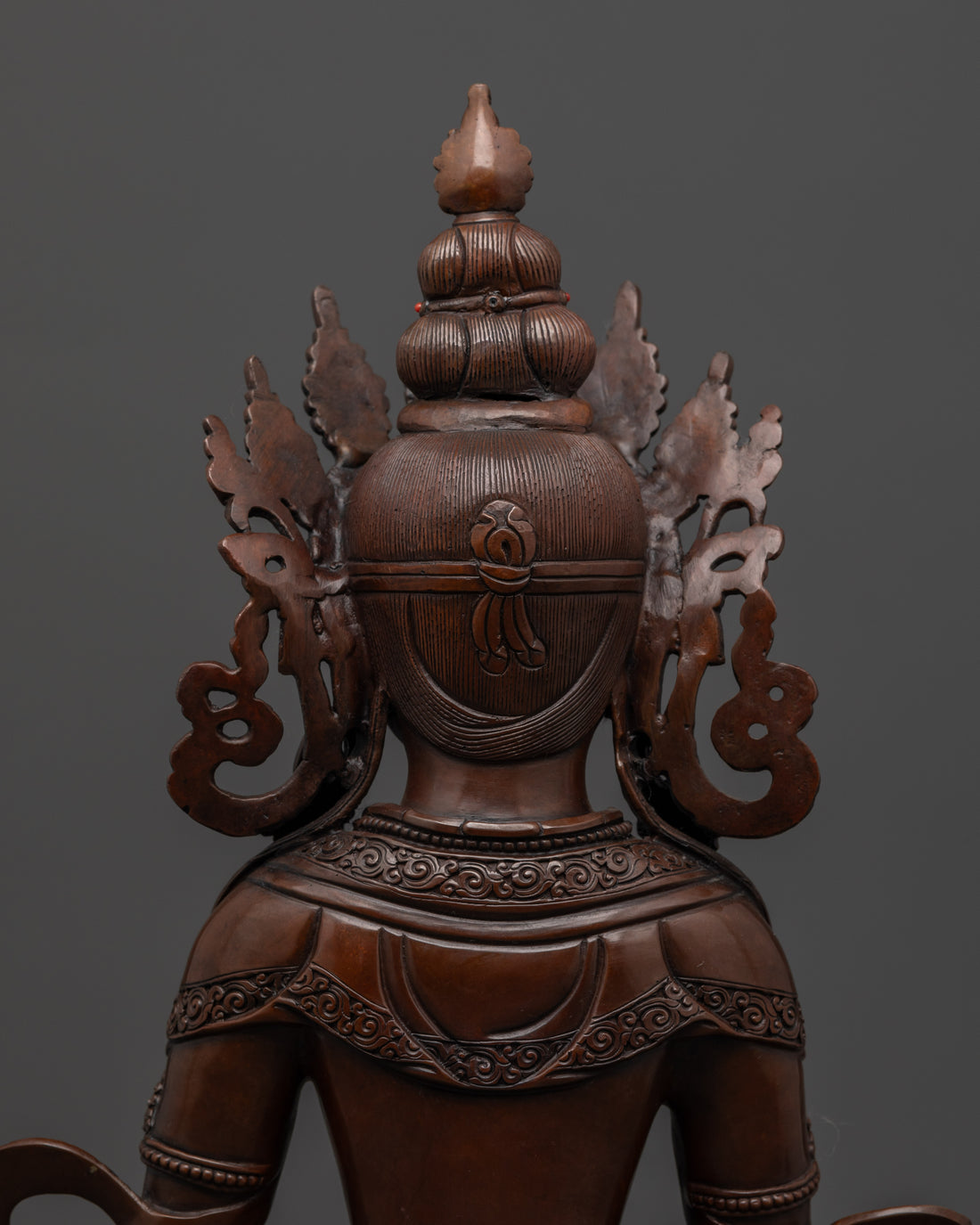 Oxidized Amitayus Statue: Buddha of Infinite Life