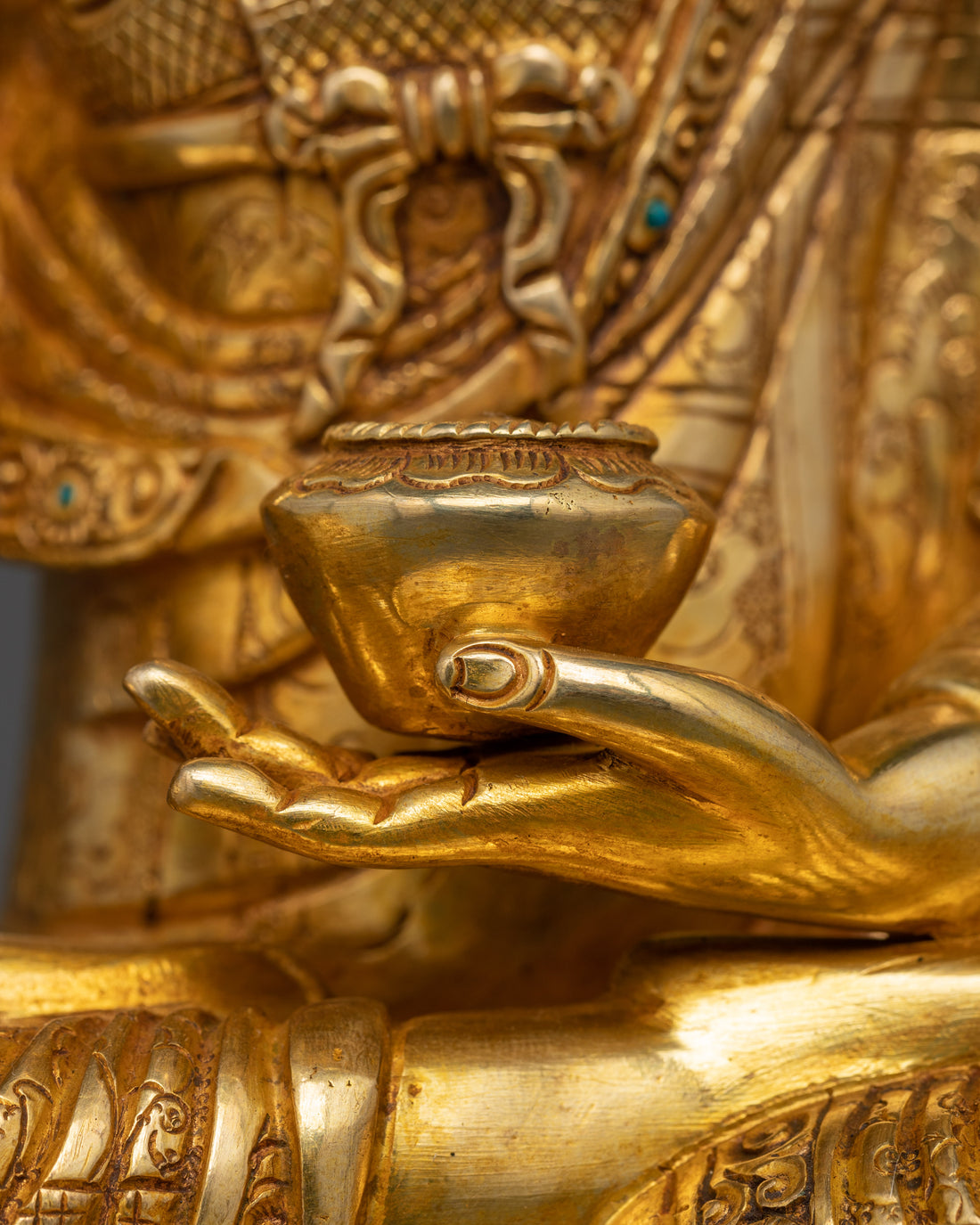 Shakyamuni Buddha Statue | Glided with 24K Gold