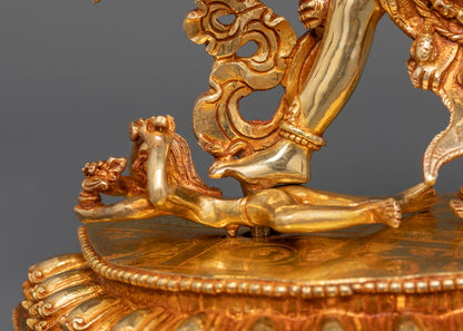 Kalachakra Deity Statue: Tibetan Buddhist  Sculpture