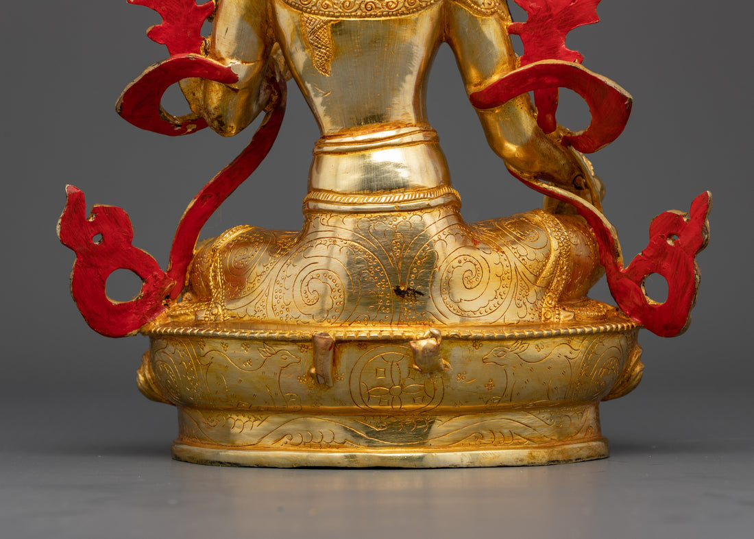 Emerald Grace: The Green Tara Statue