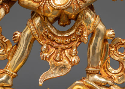 Kalachakra Deity Statue: Tibetan Buddhist  Sculpture