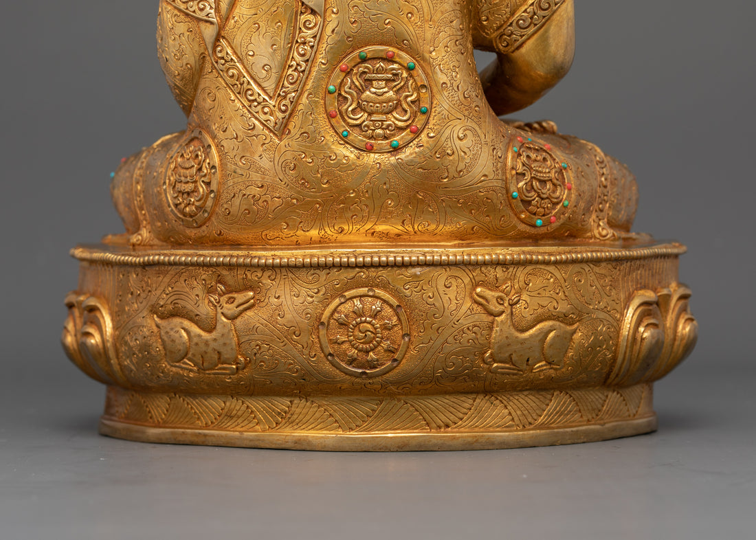 The Golden Buddhist Statue : Amitabha Buddha