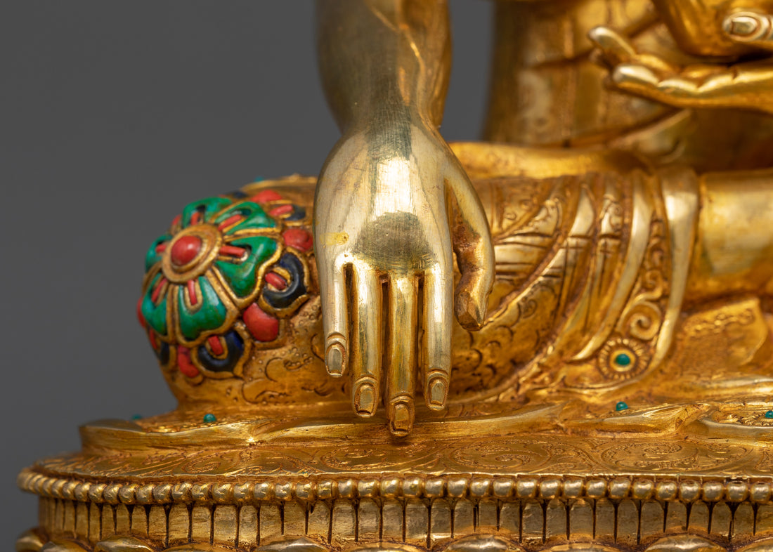 Shakyamuni Buddha Statue | Glided with 24K Gold