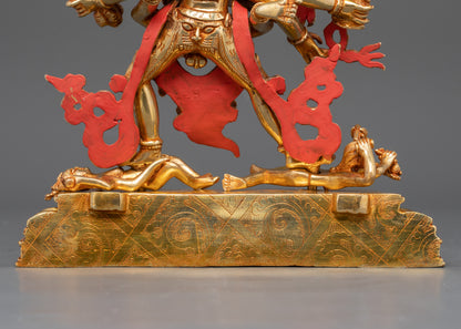 Kalachakra Deity Statue: Tibetan Buddhist  Sculpture