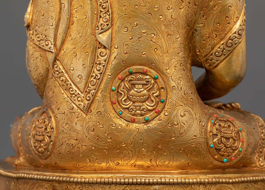 The Golden Buddhist Statue : Amitabha Buddha