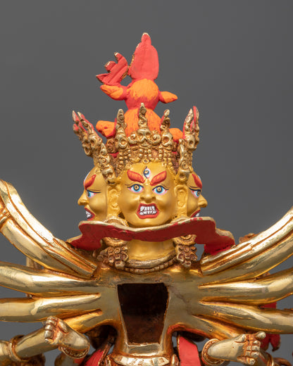 Kalachakra Deity Statue: Tibetan Buddhist  Sculpture