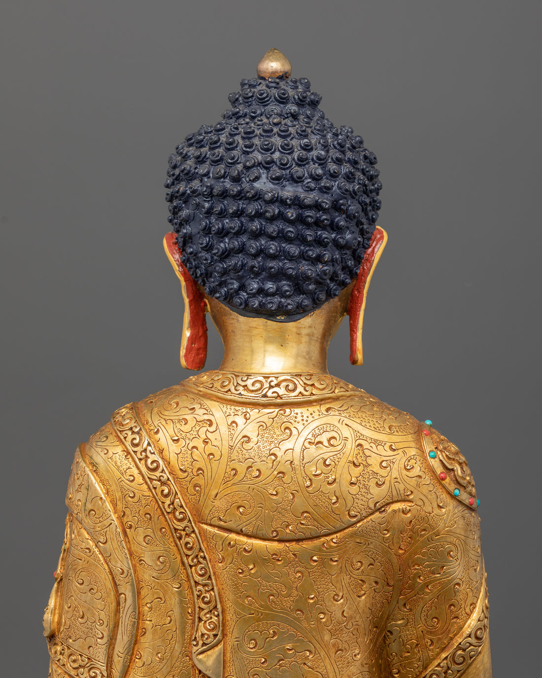 The Golden Buddhist Statue : Amitabha Buddha