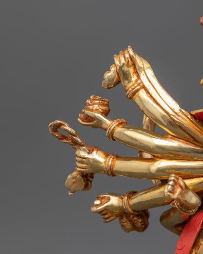 Kalachakra Deity Statue: Tibetan Buddhist  Sculpture