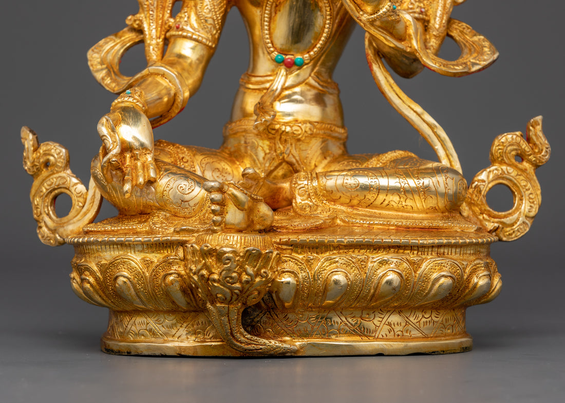 Emerald Grace: The Green Tara Statue