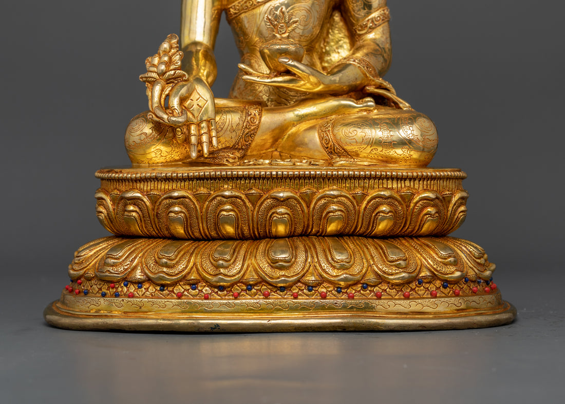 Golden Radiance and Timeless Wisdom: The Medicine Buddha in Gold