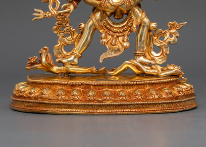 Kalachakra Deity Statue: Tibetan Buddhist  Sculpture