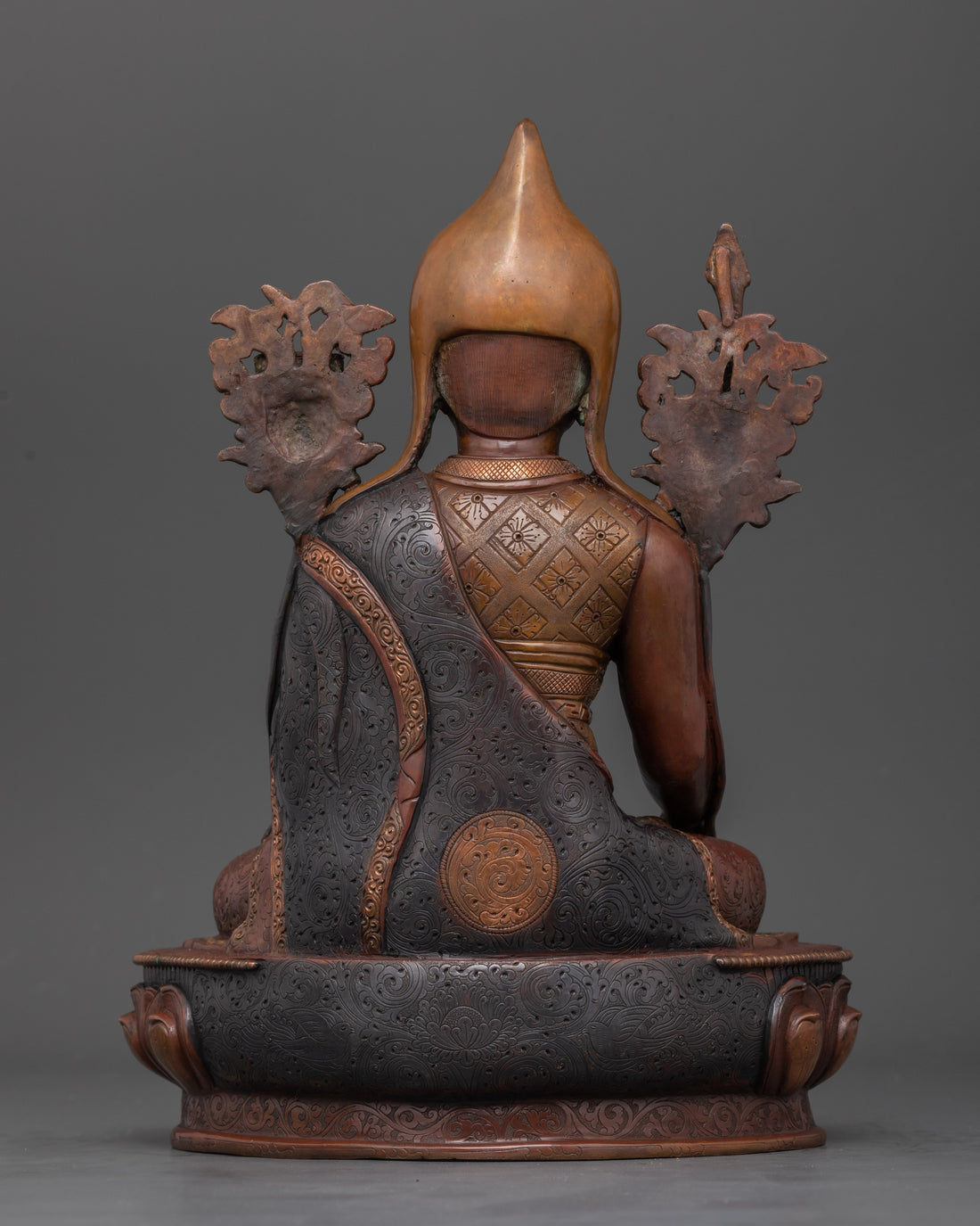 Longchenpa | Longchen Rabjam Oxidized Copper Statue