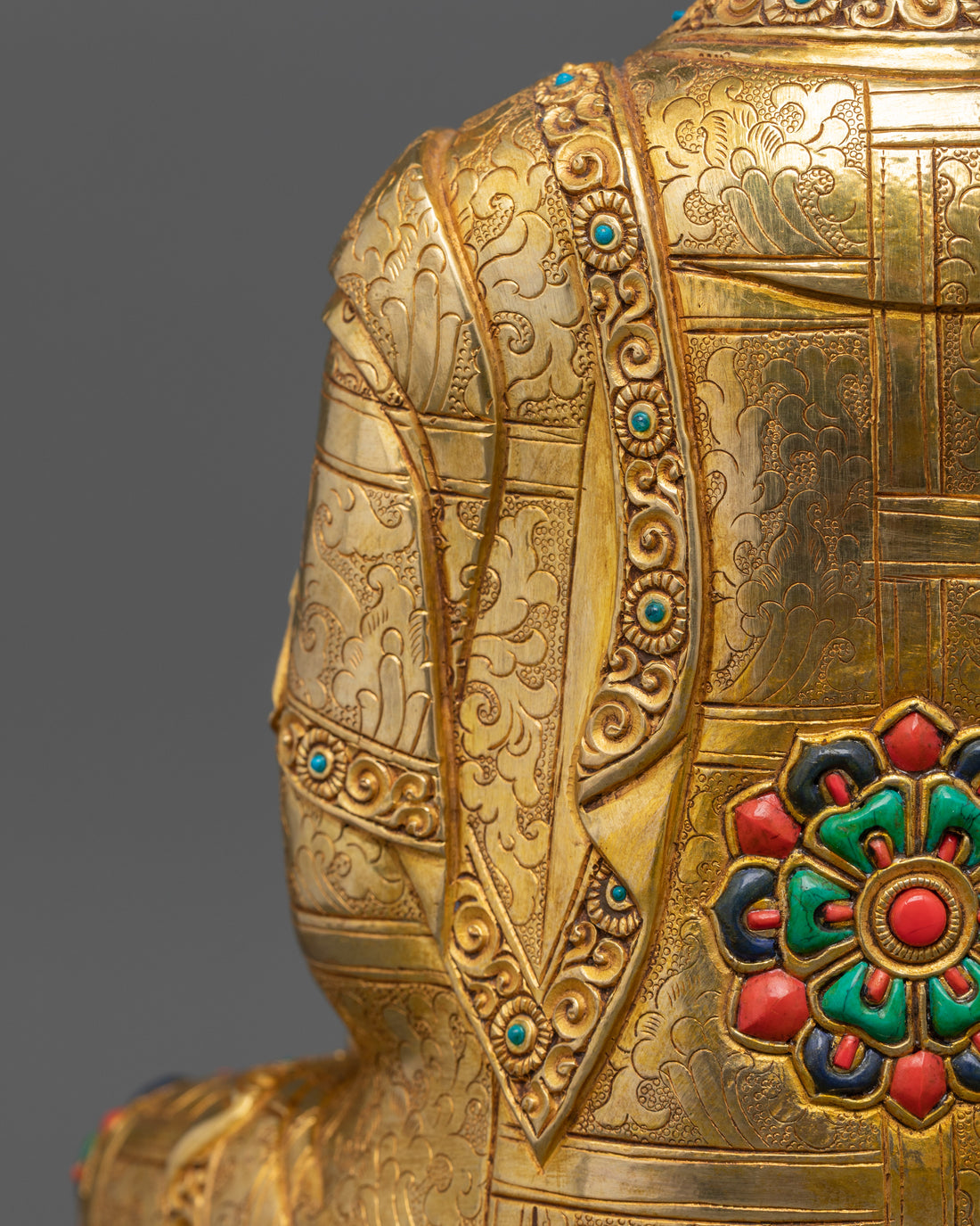 Shakyamuni Buddha Statue | Glided with 24K Gold