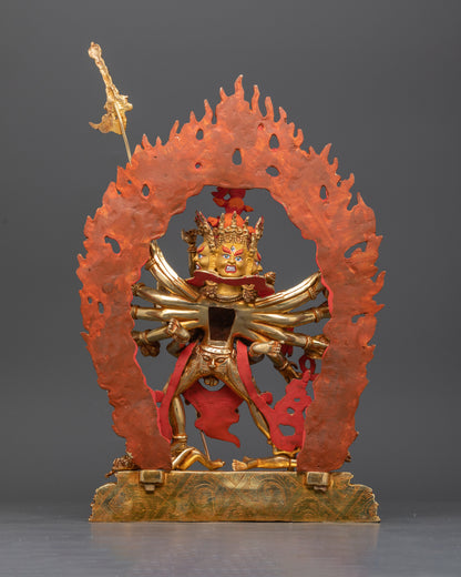 Kalachakra Deity Statue: Tibetan Buddhist  Sculpture