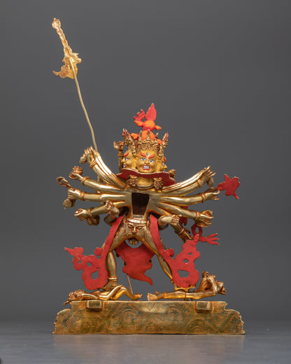 Kalachakra Deity Statue: Tibetan Buddhist  Sculpture