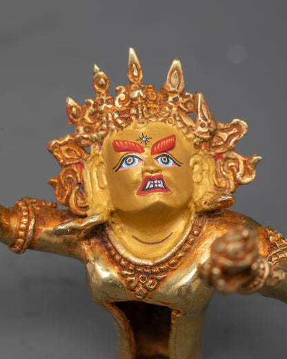 Kalachakra Deity Statue: Tibetan Buddhist  Sculpture