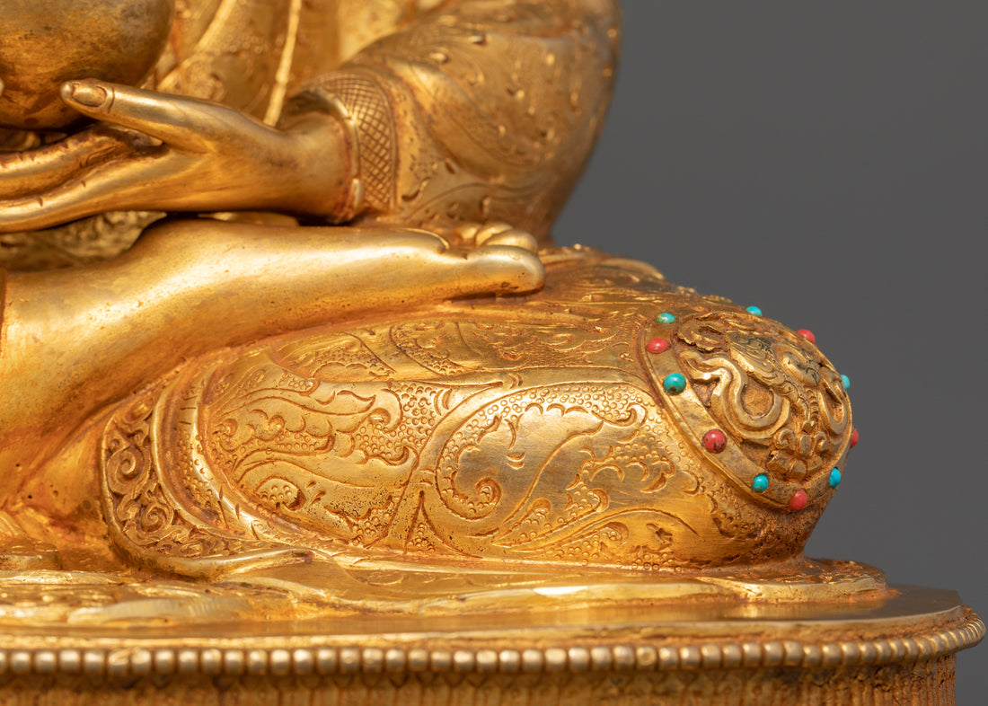 The Golden Buddhist Statue : Amitabha Buddha