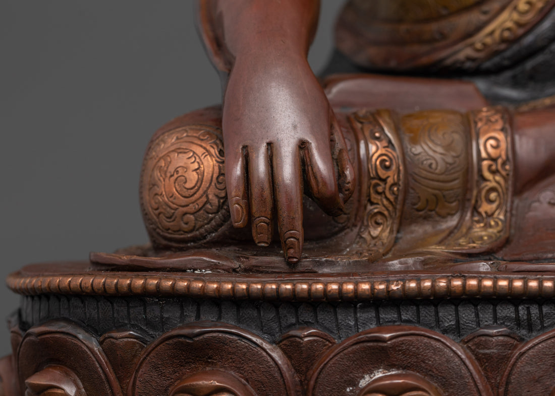 Longchenpa | Longchen Rabjam Oxidized Copper Statue