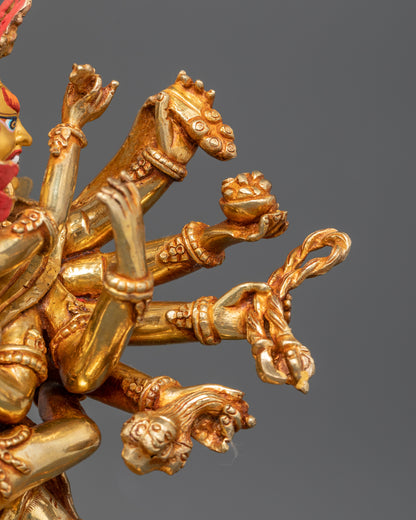 Kalachakra Deity Statue: Tibetan Buddhist  Sculpture