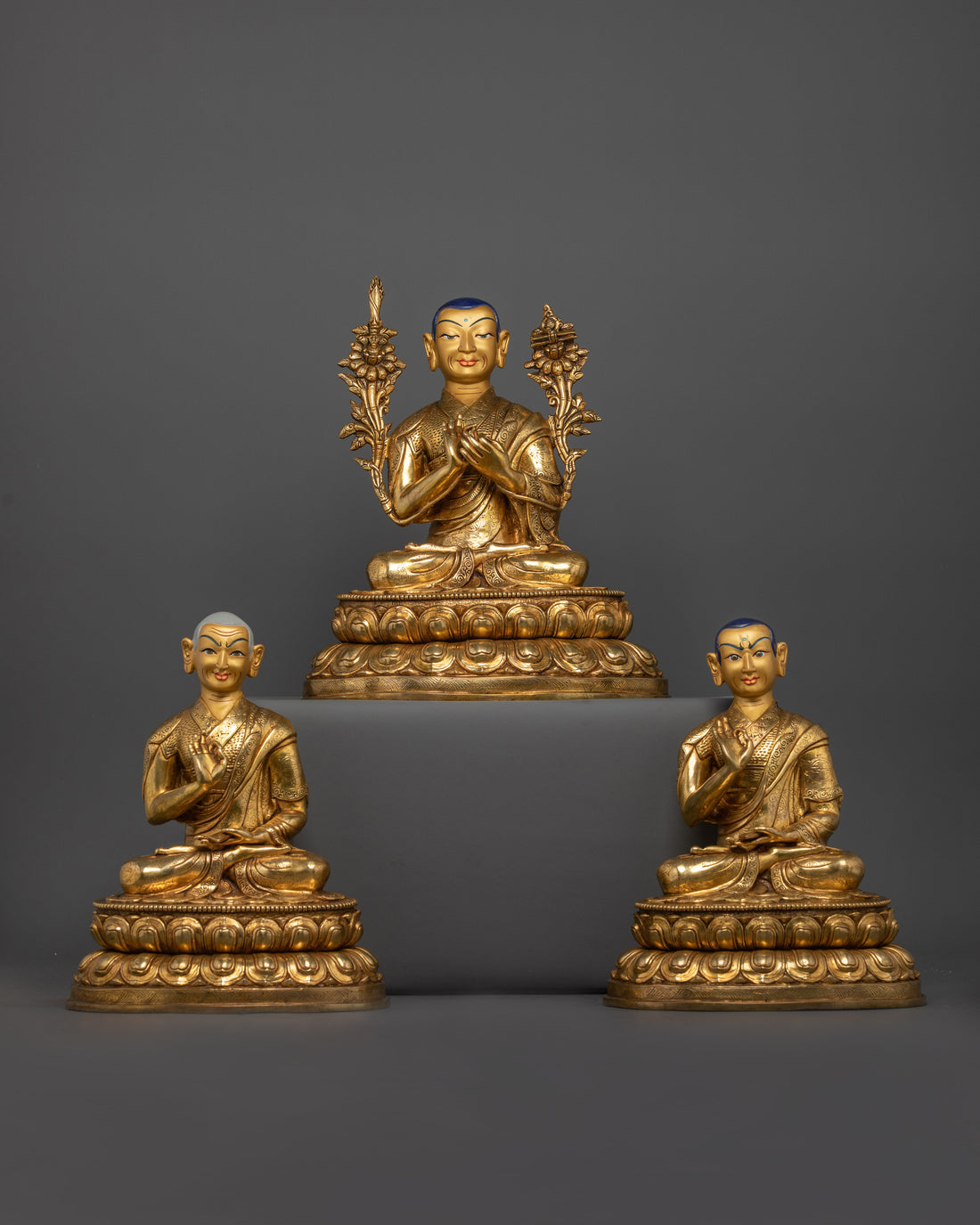 The Tsongkhapa Triad: Embodiments of Wisdom, Compassion & Enlightenment