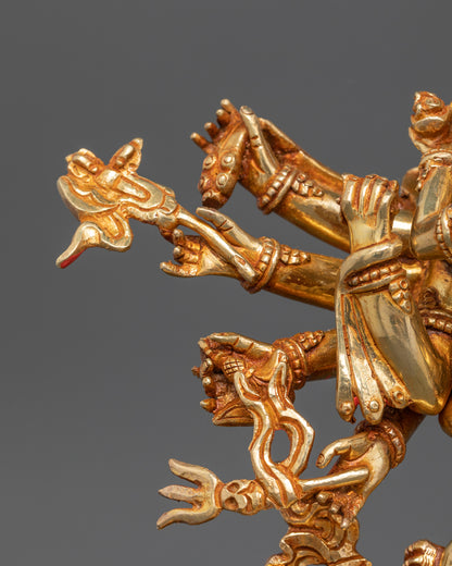 Kalachakra Deity Statue: Tibetan Buddhist  Sculpture