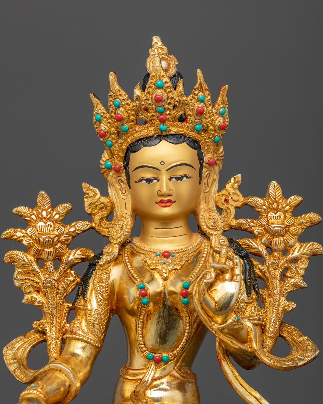 Emerald Grace: The Green Tara Statue