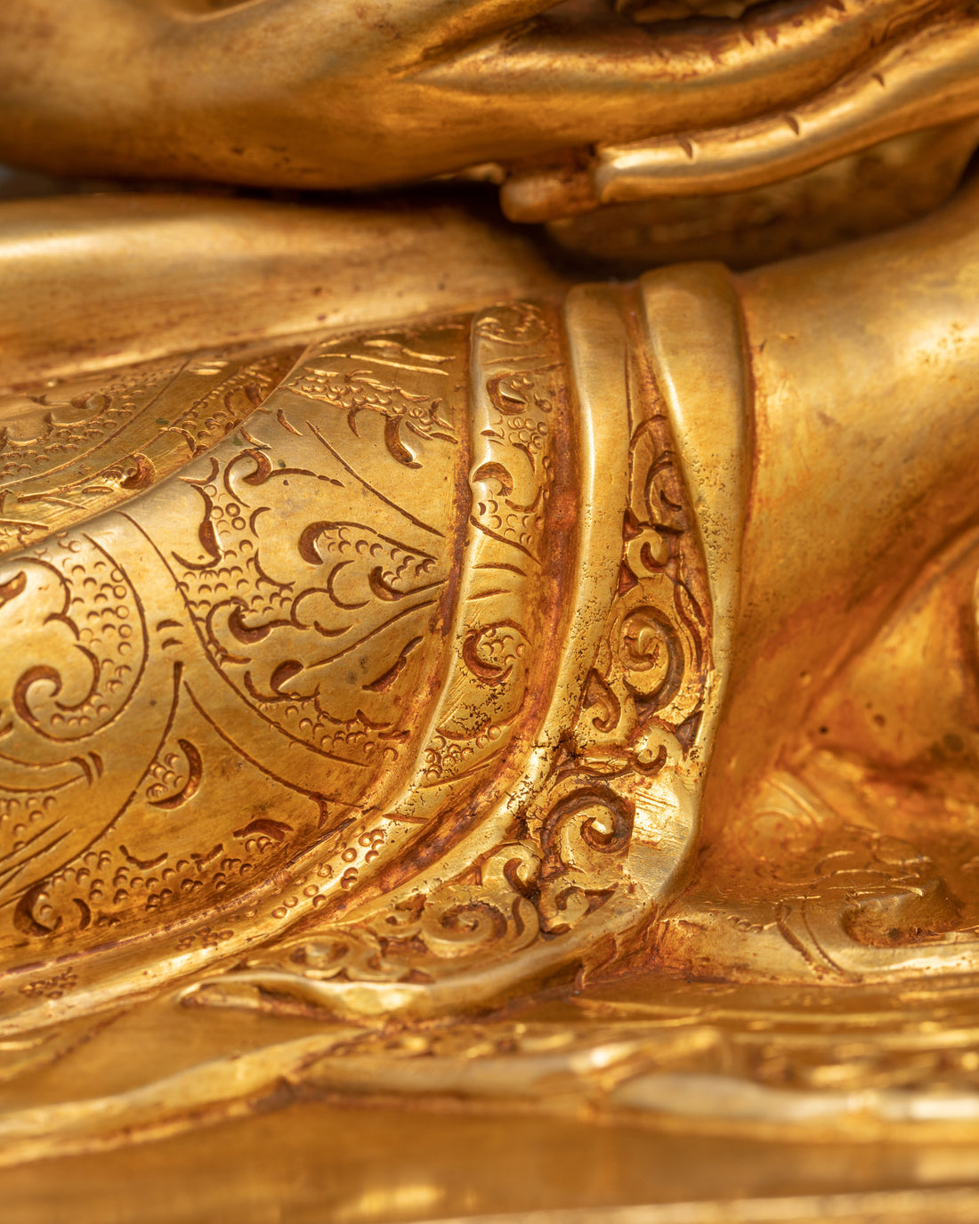 The Golden Buddhist Statue : Amitabha Buddha