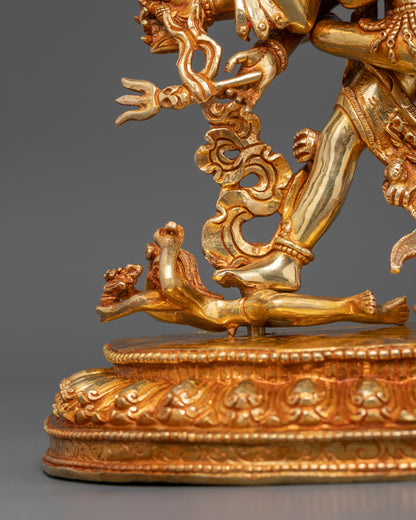 Kalachakra Deity Statue: Tibetan Buddhist  Sculpture