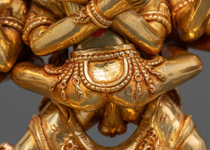 Kalachakra Deity Statue: Tibetan Buddhist  Sculpture