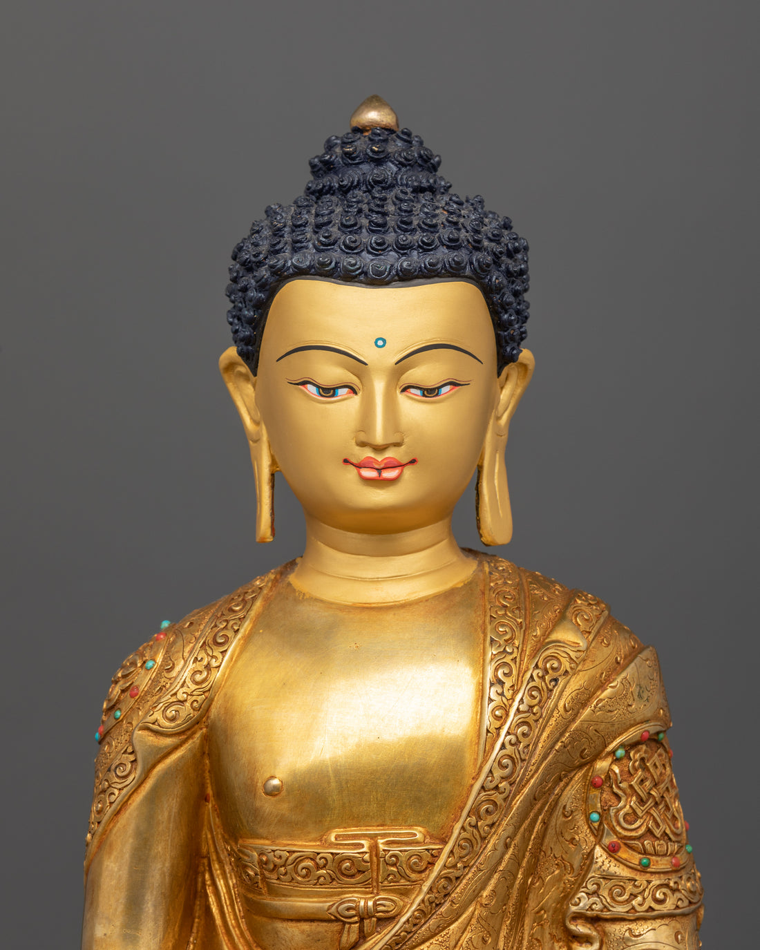 The Golden Buddhist Statue : Amitabha Buddha