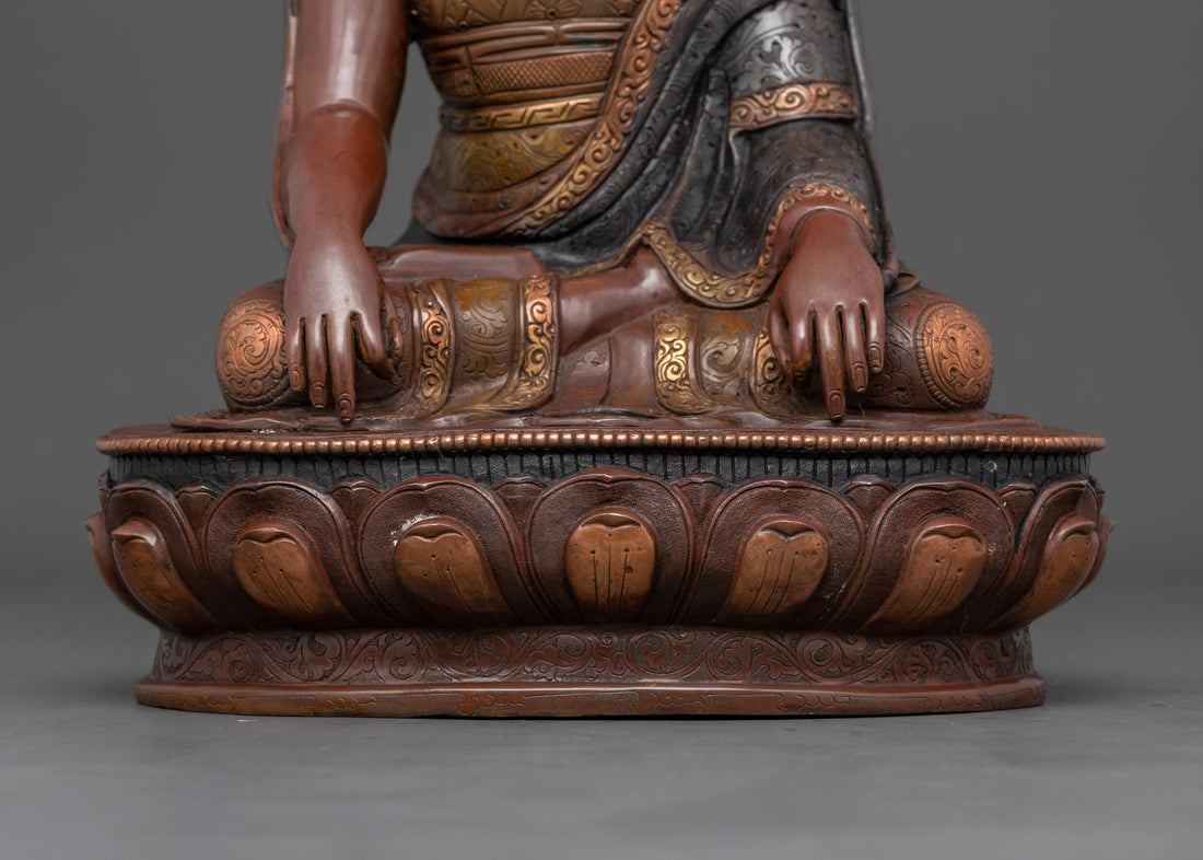 Longchenpa | Longchen Rabjam Oxidized Copper Statue