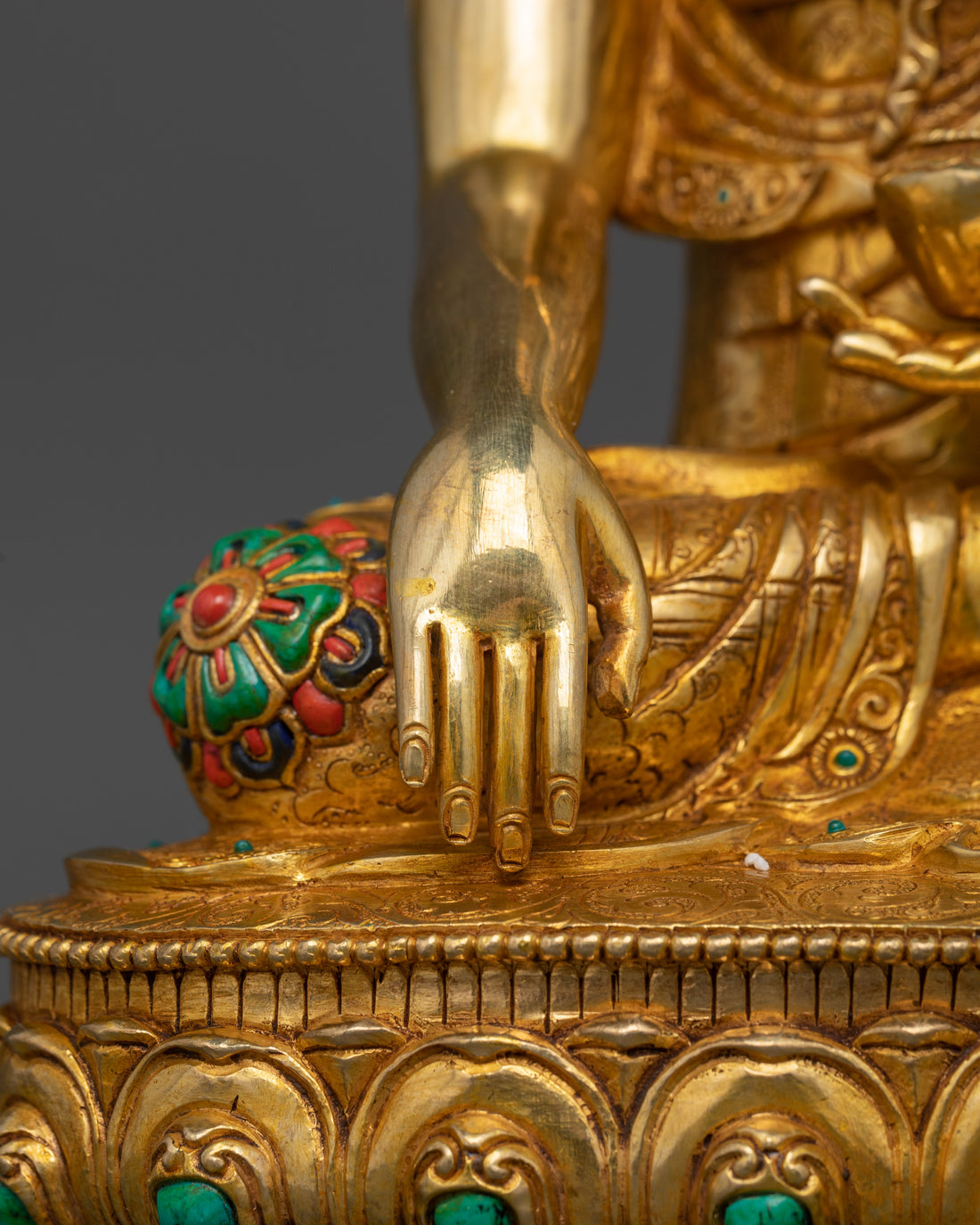 Shakyamuni Buddha Statue | Glided with 24K Gold