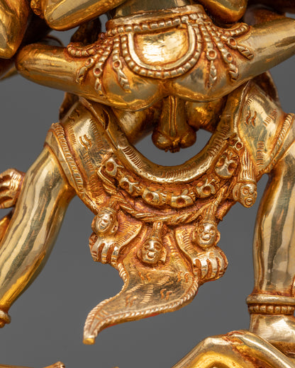 Kalachakra Deity Statue: Tibetan Buddhist  Sculpture