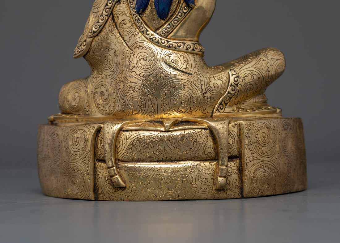 Divine Contemplation: The Golden Milarepa Statue