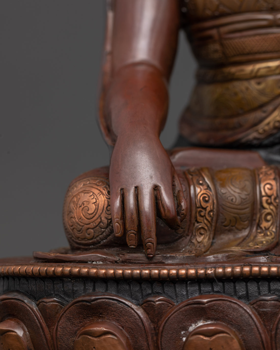 Longchenpa | Longchen Rabjam Oxidized Copper Statue