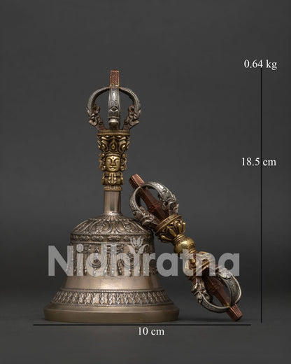 Vajra and Bell Set symbolizing wisdom compassion and Buddhist enlightenment