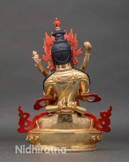vajradhara-and-consort-statue-back-view-intricate-details-handcrafted-nepalese-art