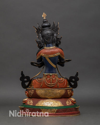 vajradhara-buddha-statue-back-view-double-lotus-pedestal-nepalese-handcrafted-buddhist-art