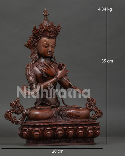 Vajradhara with vajra and bell in traditional Buddhist style