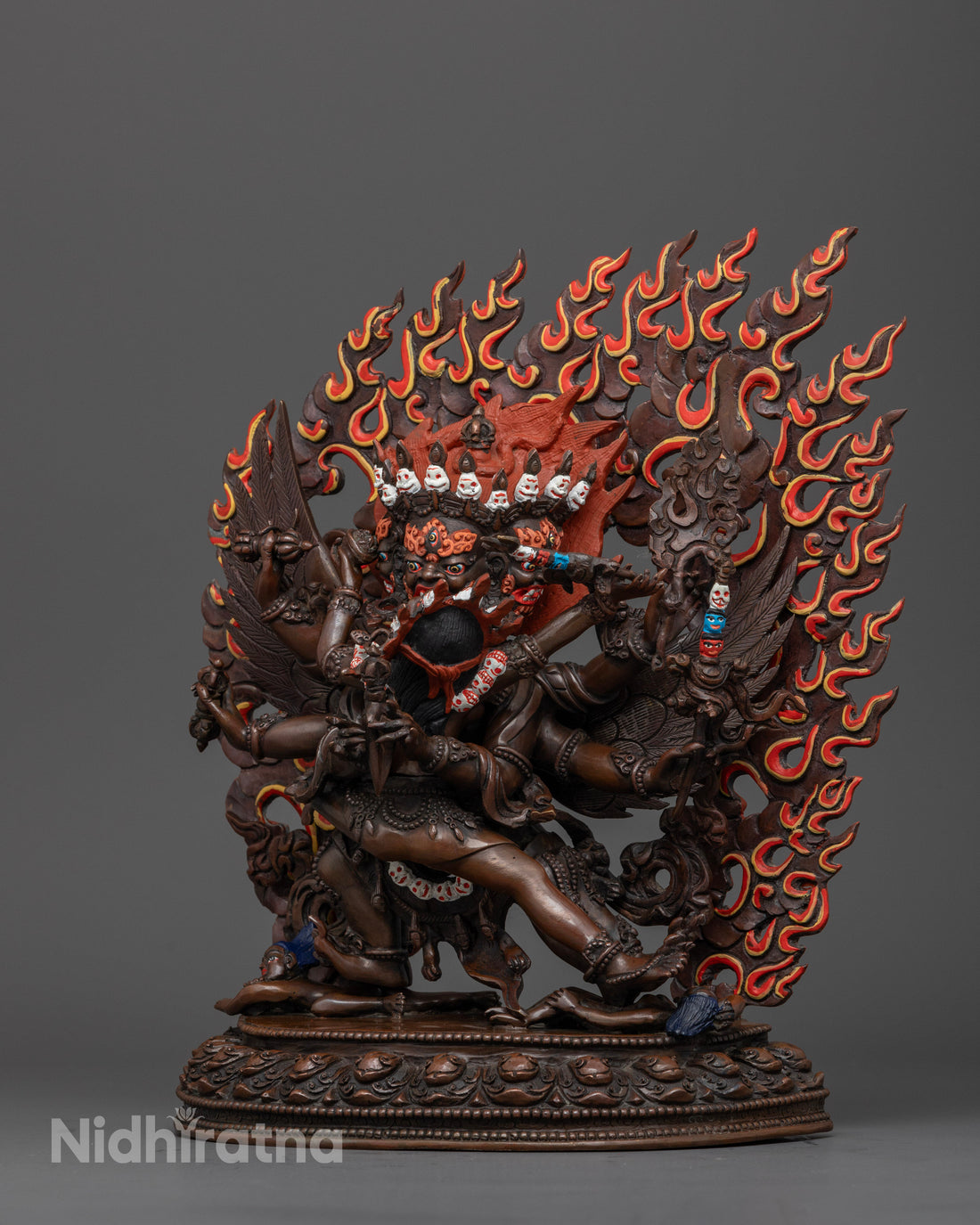 yab yum of vajrakilaya statue with his consort