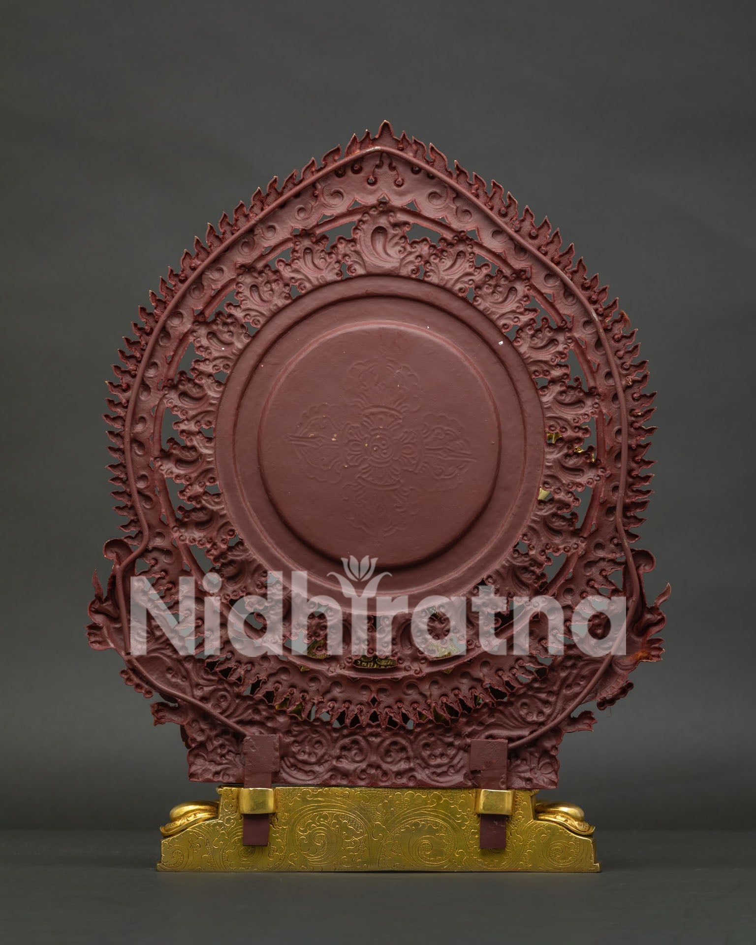 Vajrapani Statue handcrafted Nepalese Buddhist sculpture back view