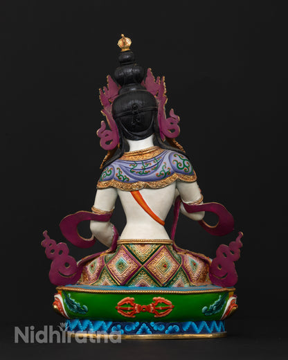 Vajrasattva Buddhist purification deity statue for home altars meditation spaces and sacred shrines