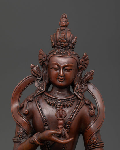 Vajrasattva Buddhist statue for altar meditation and spiritual practice
