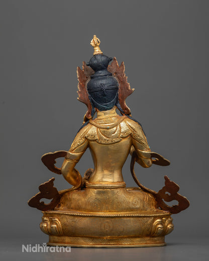 Vajrasattva purification deity statue for meditation Buddhist altars and spiritual practice