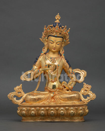Vajrasattva Statue Handmade Buddhist Karma Purification Deity Nepal