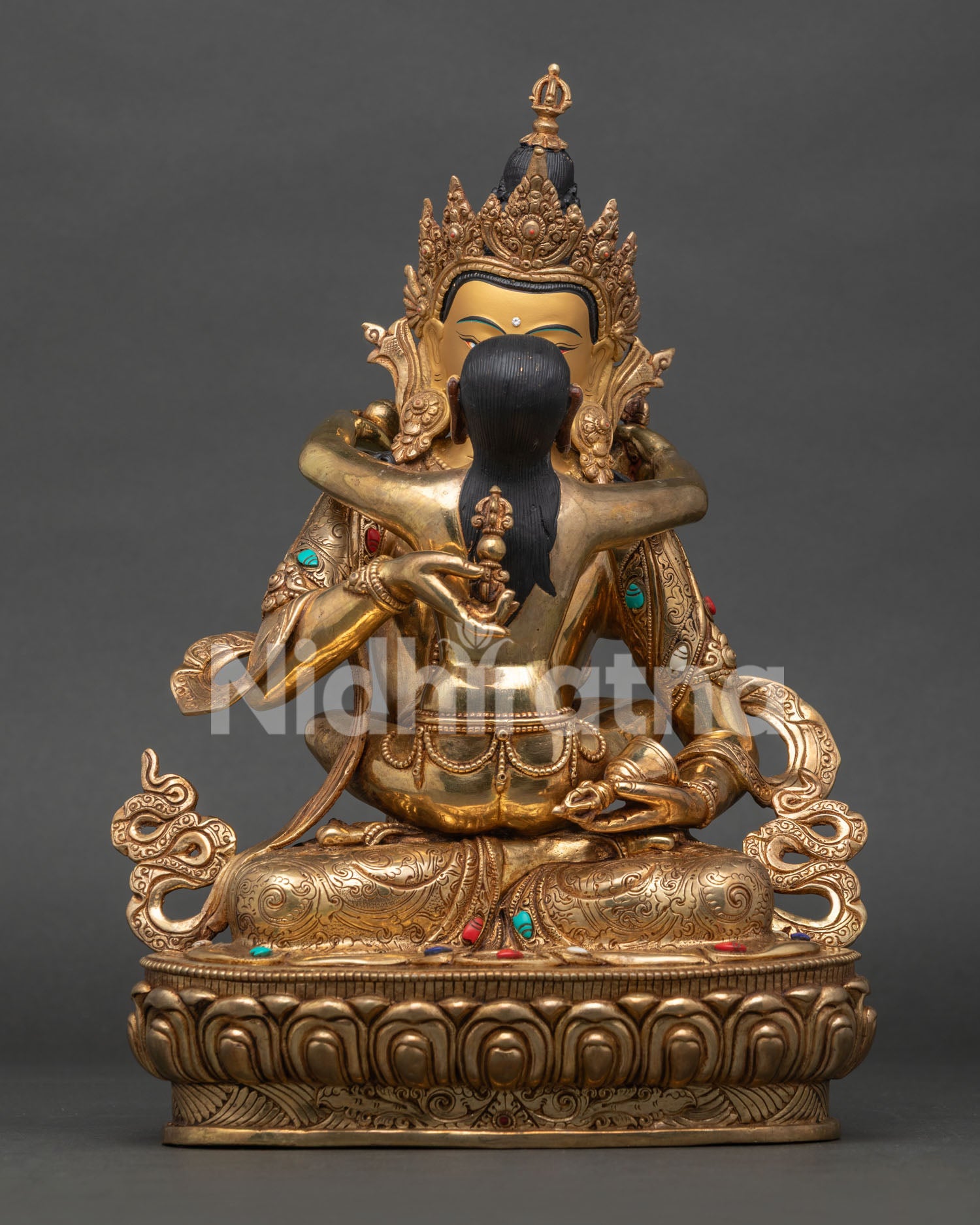 vajrasattva yab-yum statue handcrafted copper buddhist sculpture from nepal