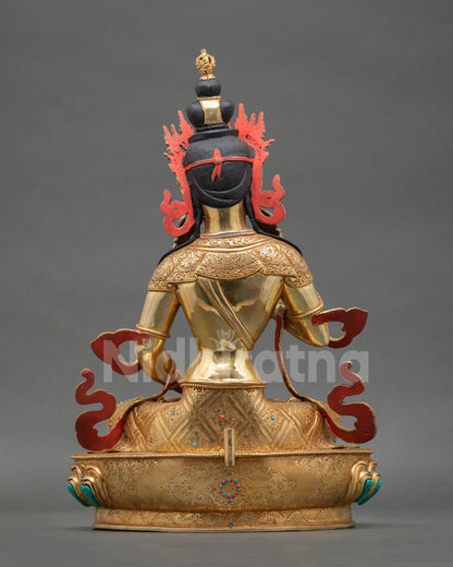 Vajrasattva Statue | Himalayan Buddhist Copper Sculpture
