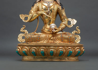 Vajrasattva Statue | Himalayan Buddhist Copper Sculpture